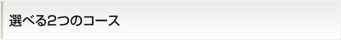 選べる2つのコース