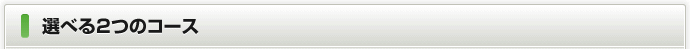 選べる2つのコース